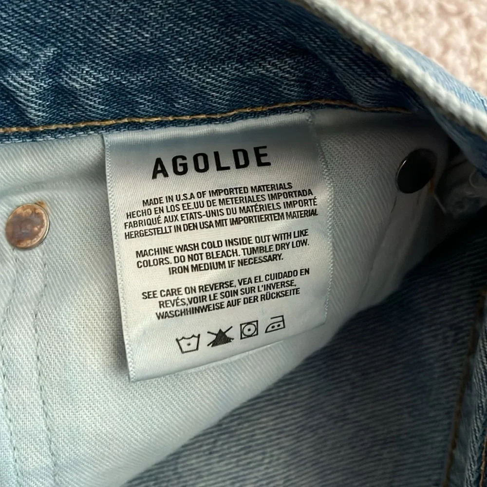 NEW AGOLDE 90’s Mid Rise Straight Fit Jeans Size 26 - Picture 8 of 10